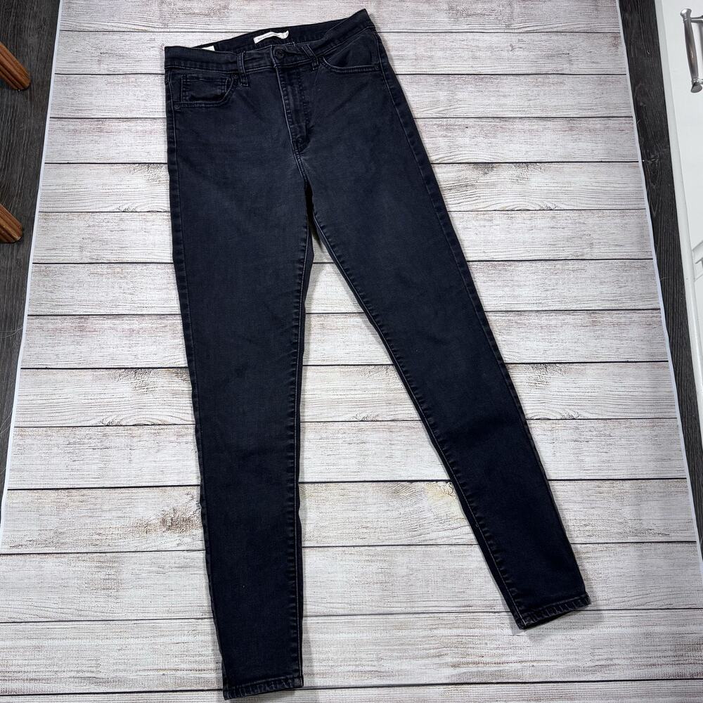 Levi's Mile High Super Skinny Jeans Women's 720 Black Size 31 High Rise Stretch